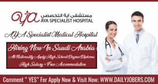 AYA Specialist Medical Hospital Jobs