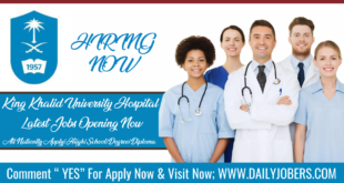 King Khalid University Hospital Careers