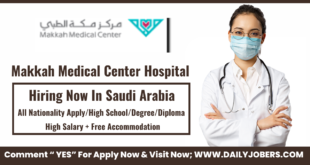 Makkah Medical Center Hospital Jobs