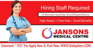 Jansons Medical Centre Jobs